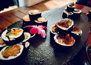 Combination kimbap at HanGawi in New York City