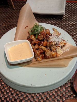 Crispy Korean cauliflower bites at HanGawi in New York City