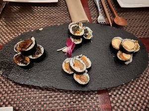 Sushi sampler  at HanGawi in New York City