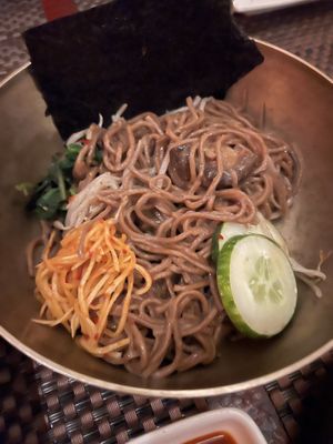 Buckwheat vegetables   at HanGawi in New York City