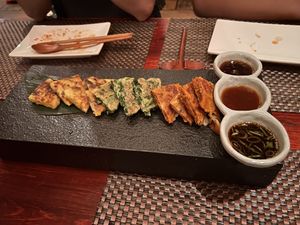 Korean pancakes   at HanGawi in New York City