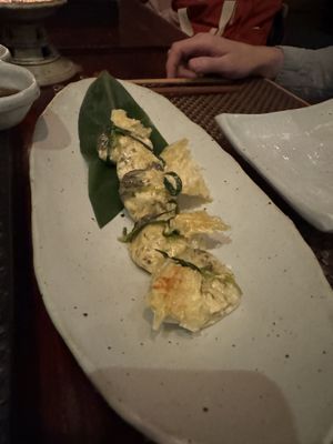 Black truffle dumplings  at HanGawi in New York City