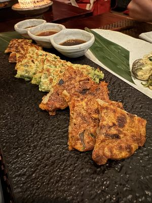 Korean pancakes  at HanGawi in New York City