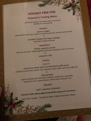 Menu   at HanGawi in New York City