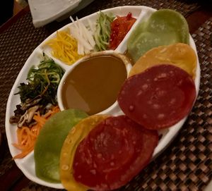 Make your own wrap  at HanGawi in New York City