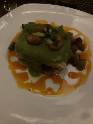 Tofu pyramid   at HanGawi in New York City