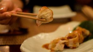 Vegetable dumplings at HanGawi in New York City