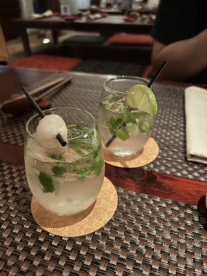 lychee mojito and soju mojito  at HanGawi in New York City