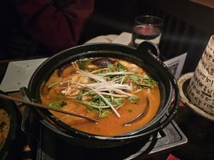 Kimchi soup at HanGawi in New York City