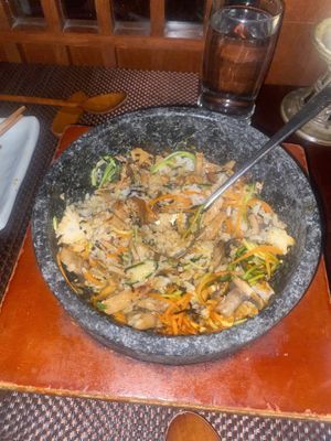 Bulgogi stone bowl  at HanGawi in New York City
