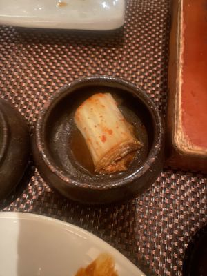 Spicy kimchi  at HanGawi in New York City