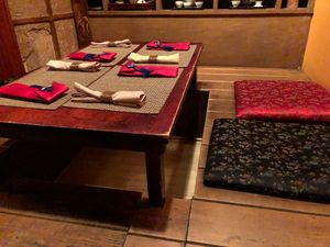 Set table at HanGawi in New York City