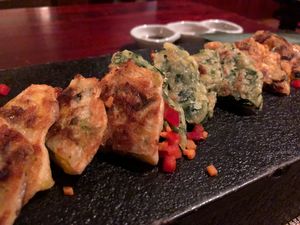 Combination pancakes at HanGawi in New York City