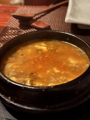 Silken tofu clay pot  at HanGawi in New York City