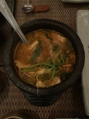 Tofu kimchi  at HanGawi in New York City