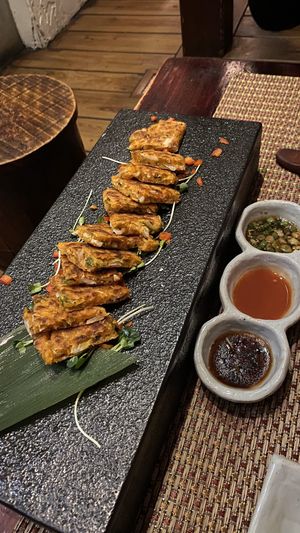 Spicy kimchi pancakes at HanGawi in New York City