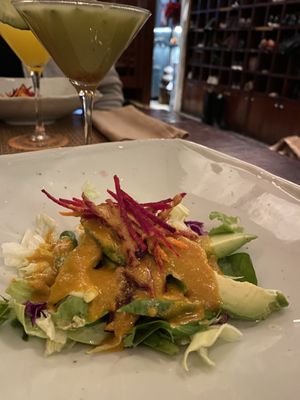 Starter salad at HanGawi in New York City