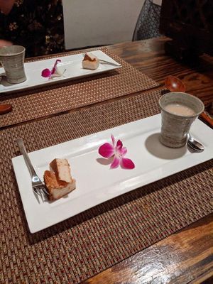 Soy cheese cake dessert  at HanGawi in New York City