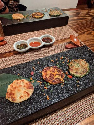 Korean pancakes at HanGawi in New York City