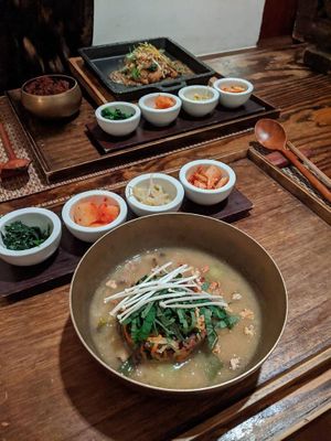 Entrees at HanGawi in New York City