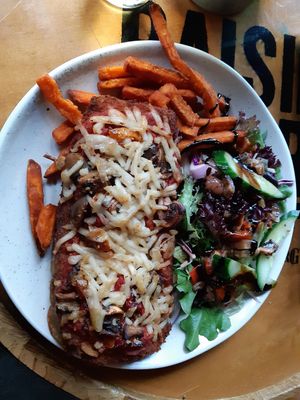 Eggplant Parm at Port Campbell Hotel in Port Campbell