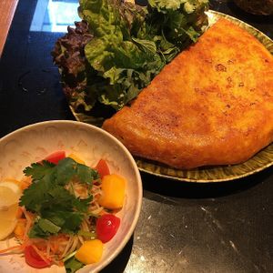 Banh Xeo (Vietnamese pancake) at Ginger Grass in Tokyo