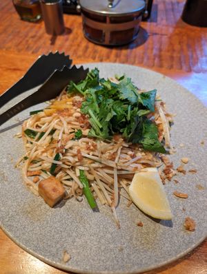 Vegan pad Thai at Ginger Grass in Tokyo