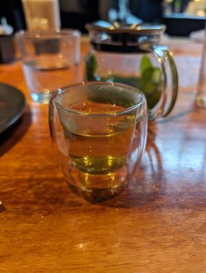 Fresh herb tea ☕ at Ginger Grass in Tokyo