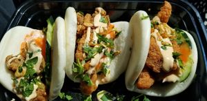 Mushroom bao buns at Mama Dut in Portland