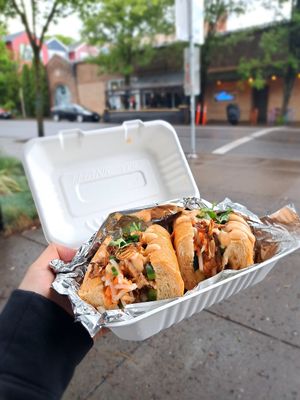 vegan pork belly banh mi 😍 at Mama Dut in Portland