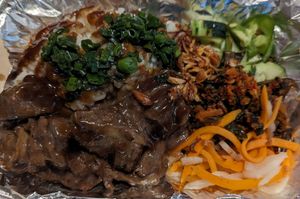 Peking Duck Rice Bowl at Mama Dut in Portland