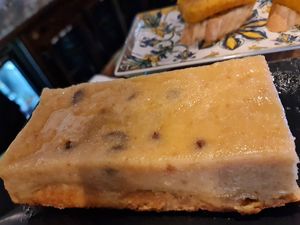 pudding de pan at Zelaik Gastrobar in Pamplona