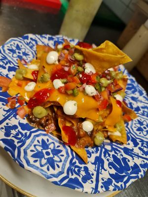 nachos veggi at Zelaik Gastrobar in Pamplona
