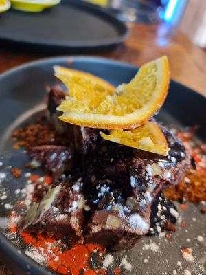 brownie vagano at Zelaik Gastrobar in Pamplona