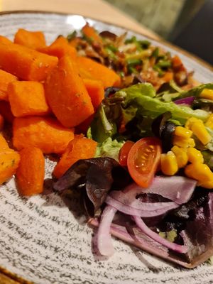 plato veggie at Zelaik Gastrobar in Pamplona