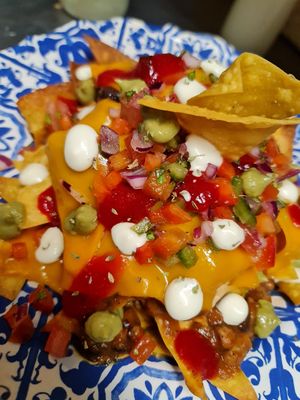 nachos veggie at Zelaik Gastrobar in Pamplona