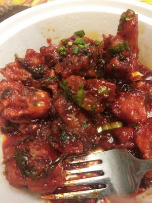 Lasuni Gobi at Mostly Grill Indian Fusion Cuisine in Rockaway