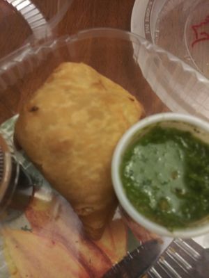 Samosas at Mostly Grill Indian Fusion Cuisine in Rockaway