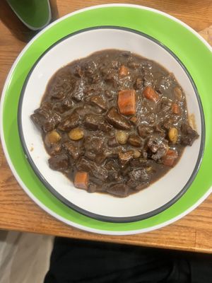 Stewed vegan meat #Veganuary at Jamrock Island Cuisine in Vacaville