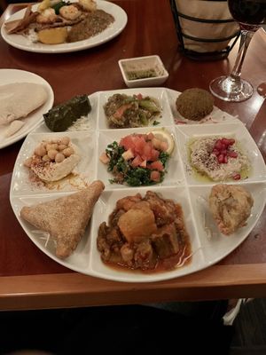 Chef’s vegan sampling  at Lebanese Taverna in Arlington