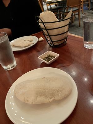 Naan with ovoo  at Lebanese Taverna in Arlington