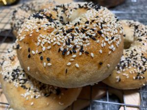 Lots of different bagels at Butter is Better in Chiang Mai