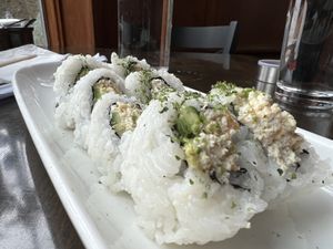 Vegan cali roll  at Kamakura Japanese Cuisine in Seattle