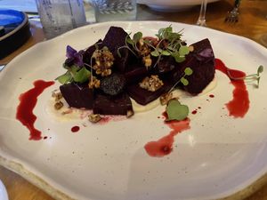 Charred Beets  at Don Sanchez in San Jose Del Cabo