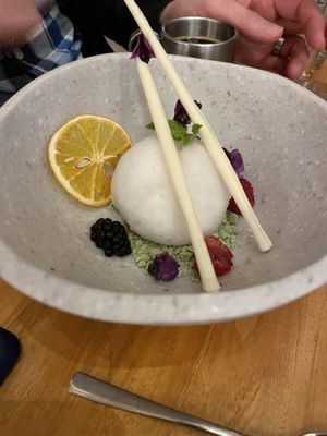 Coconut Sorbet   at Don Sanchez in San Jose Del Cabo