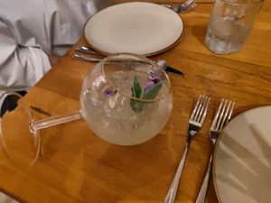 Forgot what this cocktail was called but loved the presentation and taste! at Don Sanchez in San Jose Del Cabo