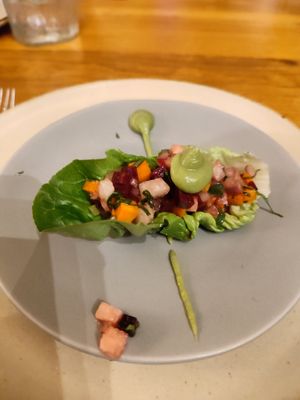 Vegan amuse bouche at Don Sanchez in San Jose Del Cabo