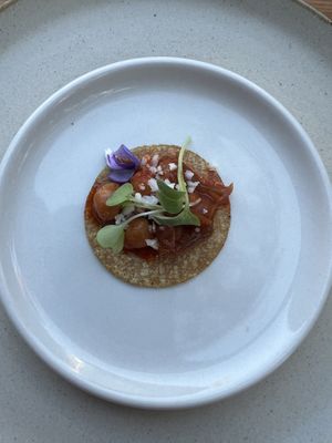 Chickpea taco   at Don Sanchez in San Jose Del Cabo