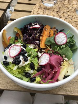 Protein Bowl at Breens Deli in Mallorca