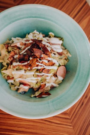 Vegan Caesar Salad at Breens Deli in Mallorca